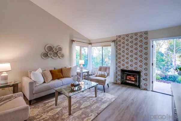 Fireplace, Interior, Living room, Wood Texture Flooring