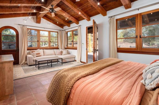Bedroom, Interior, Recessed Lighting, Wooden Beams, Wooden Ceilings