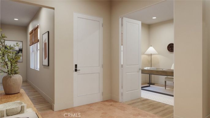Interior, Recessed Lighting, Wood Texture Flooring