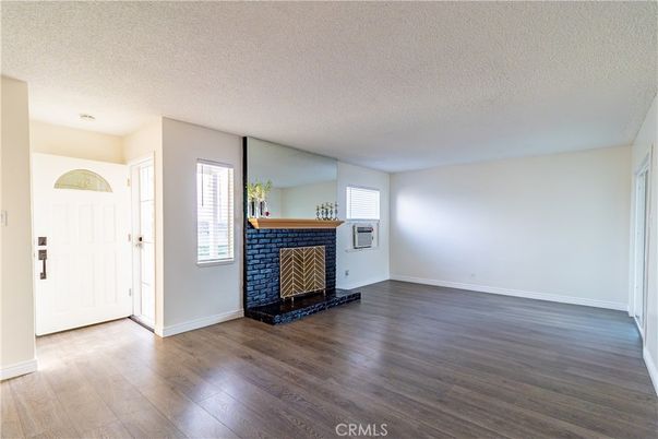 Empty room, Fireplace, Interior, Wood Texture Flooring
