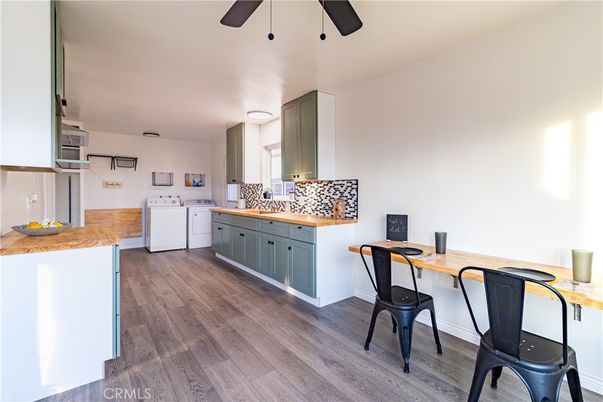 Interior, Kitchen, Wood Texture Flooring