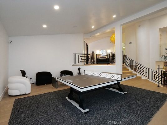Game Room, Interior, Recessed Lighting, Wood Texture Flooring