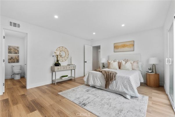 Bathroom, Bedroom, Interior, Recessed Lighting, Wood Texture Flooring