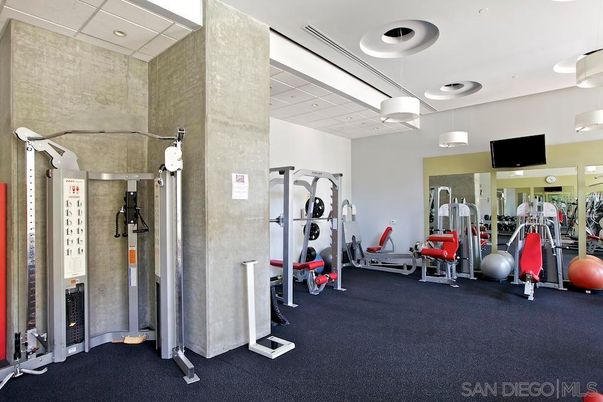 Fitness Equipment, Gym, Interior, Recessed Lighting