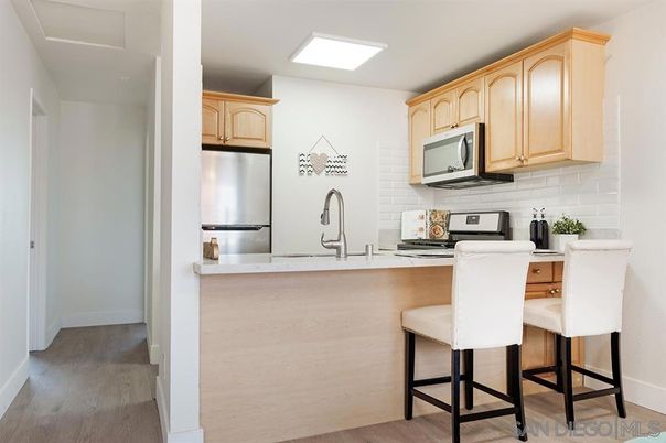 Interior, Kitchen, Wood Texture Flooring