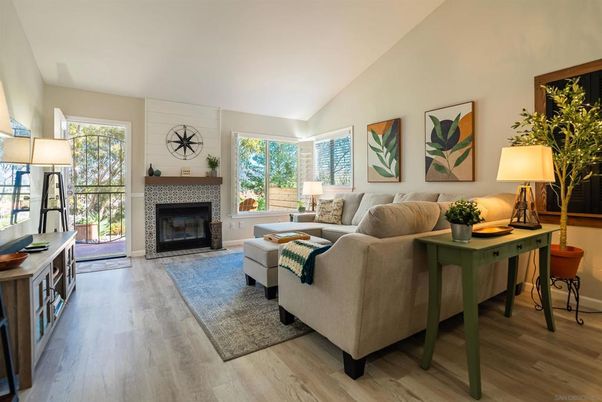Fireplace, Interior, Living room, Wood Texture Flooring