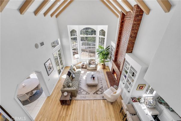Fireplace, Interior, Living room, Wooden Beams, Wood Texture Flooring