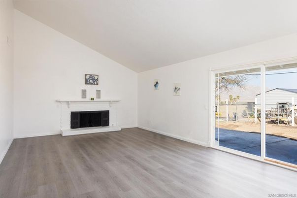 Empty room, Fireplace, Interior, Wood Texture Flooring