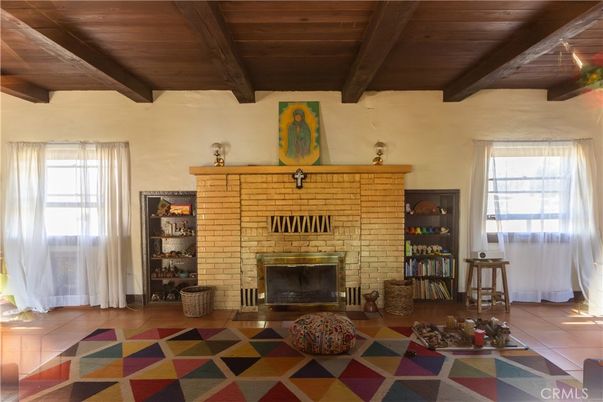 Fireplace, Interior, Stone Walls, Wooden Beams, Wooden Ceilings
