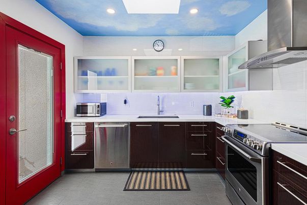 Interior, Kitchen, Recessed Lighting, Stainless Steel Appliances