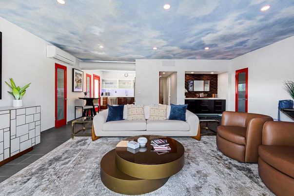 Interior, Living room, Recessed Lighting