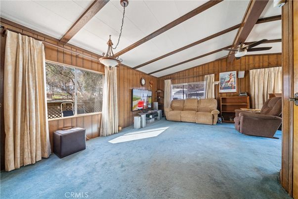 Interior, Living room, Pendant Lights, Wooden Beams, Wooden Walls