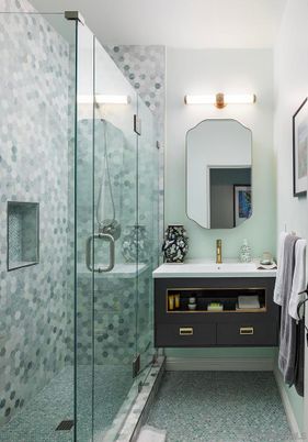 Bathroom, Glass Shower, Interior