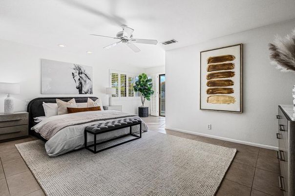 Bedroom, Interior, Recessed Lighting