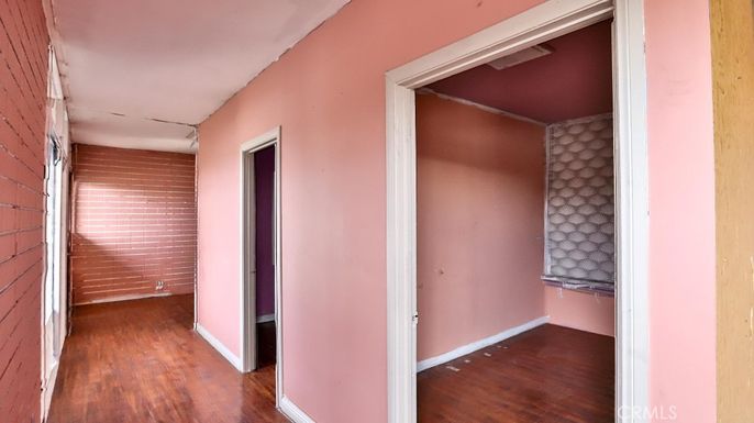 Empty room, Interior, Stone Walls, Wood Texture Flooring