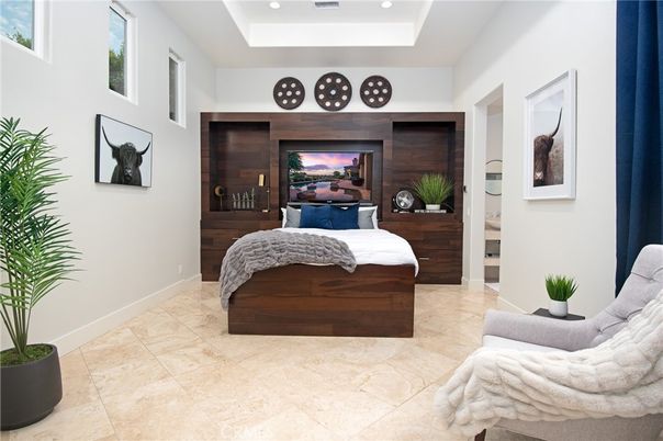 Bedroom, Interior, Recessed Lighting