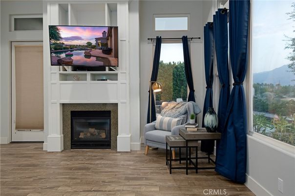 Fireplace, Interior, Wood Texture Flooring