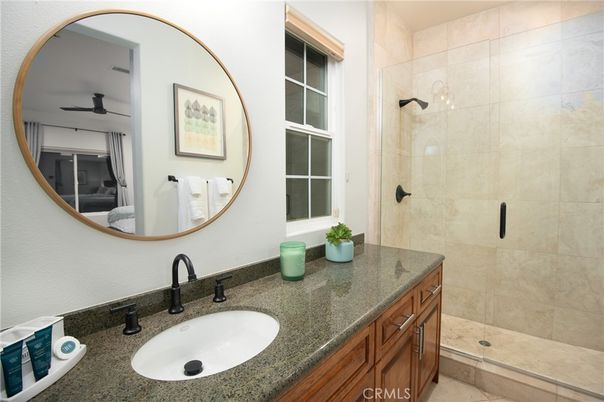 Bathroom, Dual Sink Vanities, Glass Shower, Interior