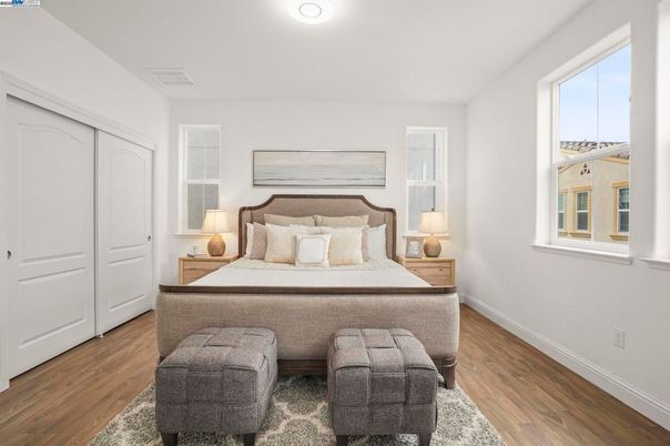 Bedroom, Interior, Wood Texture Flooring