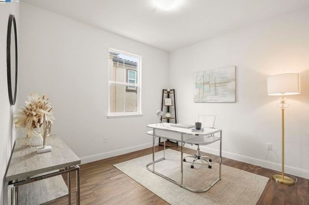 Home Office, Interior, Wood Texture Flooring
