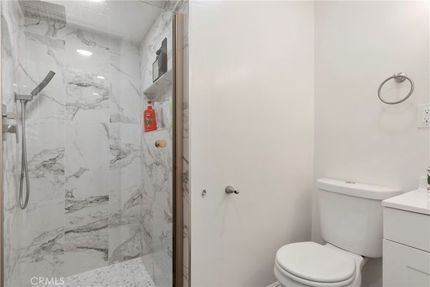Bathroom, Glass Shower, Interior, Marble Walls