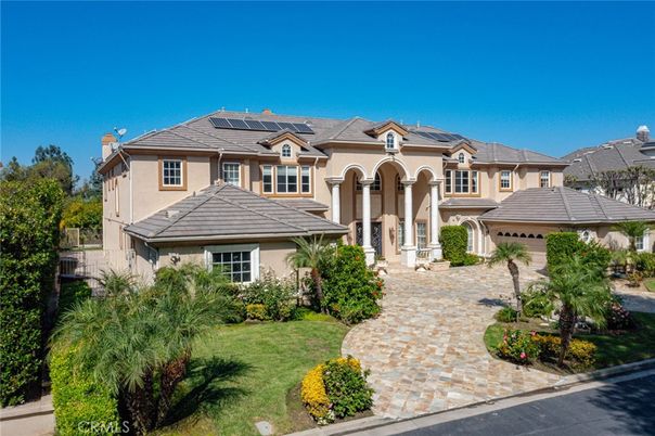 Attached, Exterior, Facade, Solar Panels, Mediterranean