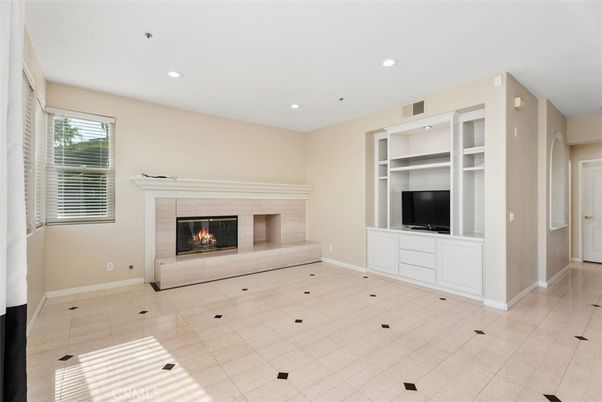 Empty room, Fireplace, Interior, Recessed Lighting