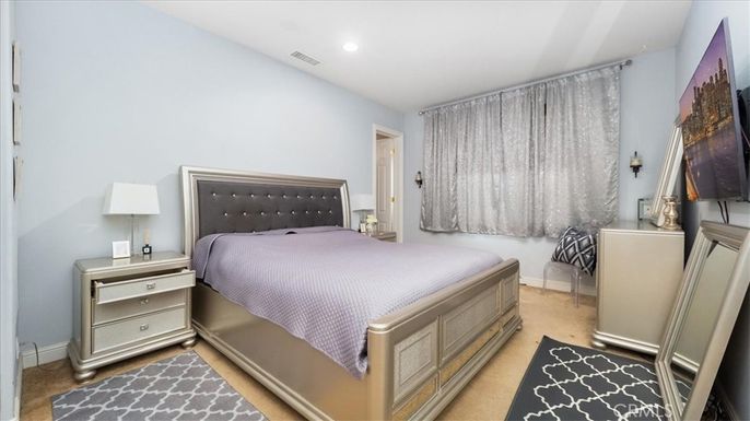 Bedroom, Interior, Recessed Lighting