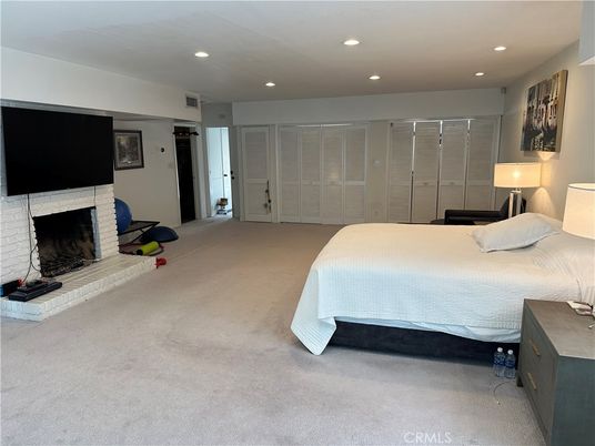 Bedroom, Fireplace, Interior, Recessed Lighting