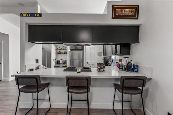 Interior, Kitchen, Wood Texture Flooring