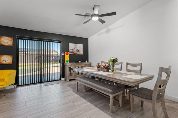 Dining room, Interior, Wood Texture Flooring