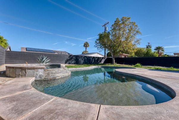 Exterior, Pool, Solar Panels