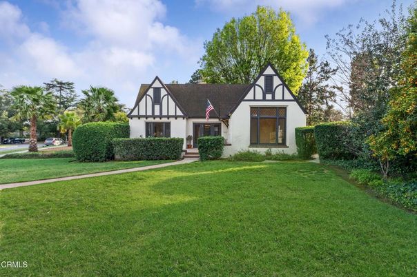 Backyard, Exterior, Facade, Tudor Revival