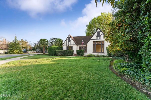 Backyard, Exterior, Facade, Tudor Revival