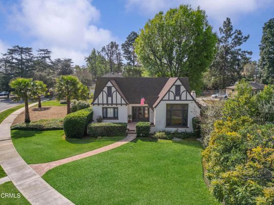 Backyard, Exterior, Facade, Tudor Revival