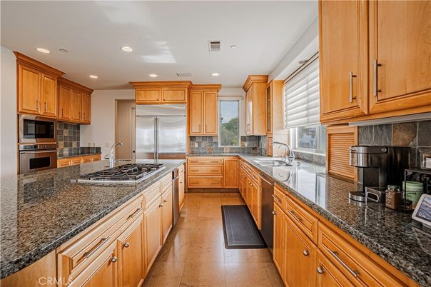 Interior, Kitchen, Recessed Lighting, Stainless Steel Appliances