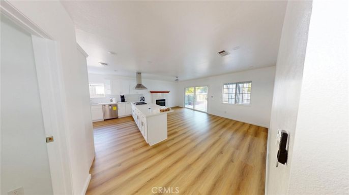 Interior, Kitchen, Pendant Lights, Wood Texture Flooring