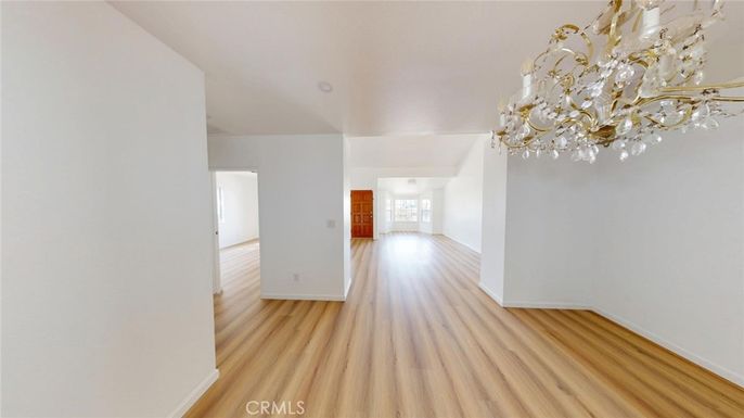Chandelier, Empty room, Interior, Wood Texture Flooring