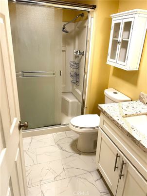 Bathroom, Glass Shower, Interior, Marble
