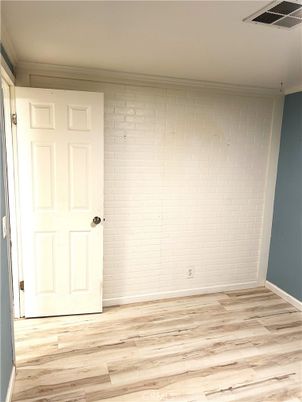 Empty room, Interior, Stone Walls, Wood Texture Flooring