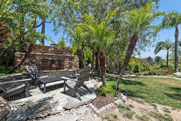 Backyard, Exterior, Fireplace