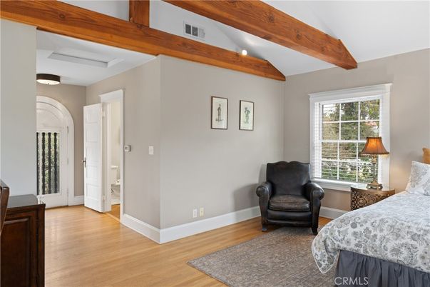 Bedroom, Interior, Wooden Beams, Wood Texture Flooring