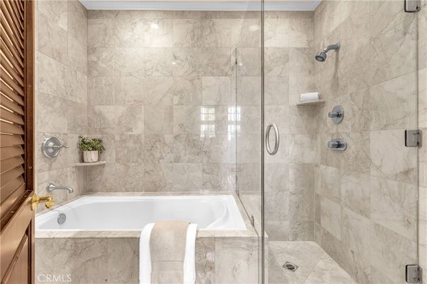 Bathroom, Glass Shower, Interior, Marble Walls