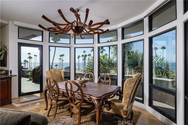 Chandelier, Dining room, Interior, Water, Wood Texture Flooring
