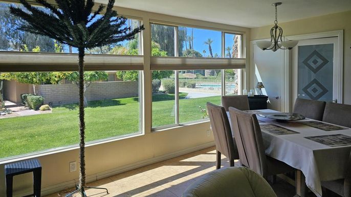 Dining room, Interior, Pendant Lights, Sun Room, Water