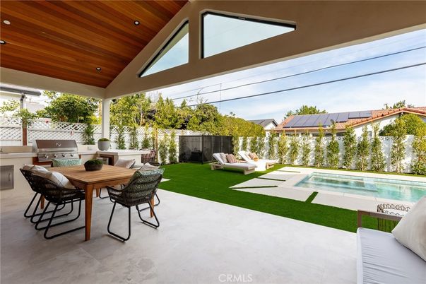 Exterior, Pool, Solar Panels