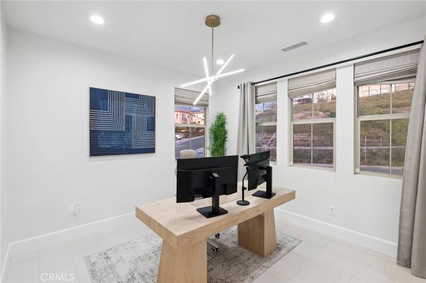 Home Office, Interior, Pendant Lights, Recessed Lighting