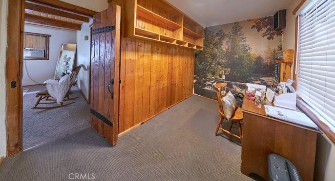 Home Office, Interior, Wooden Walls