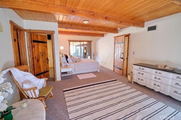 Bedroom, Interior, Wooden Beams, Wooden Ceilings
