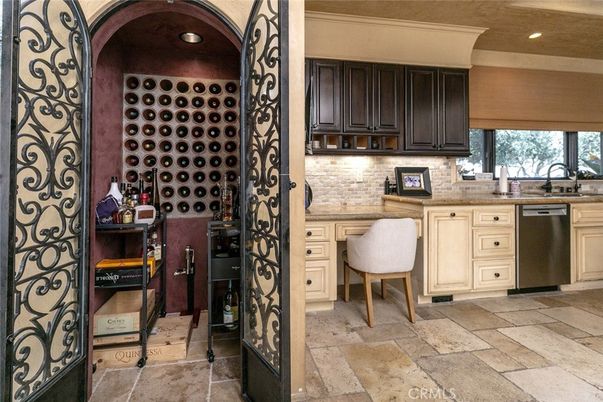 Interior, Kitchen, Recessed Lighting, Wine Storage